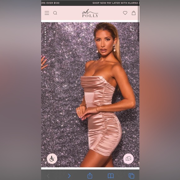 Oh Polly Satin Dress - Picture 2 of 8